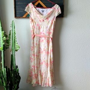 Ann Taylor silk floral dress